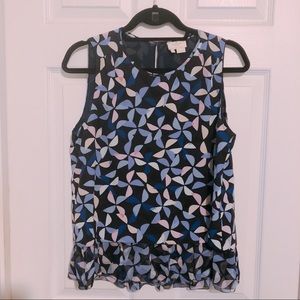 Pinwheel Tiered Ruffle Tank